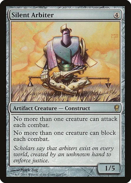 Silent Arbiter, Magic card CNS 204 — Conspiracy set