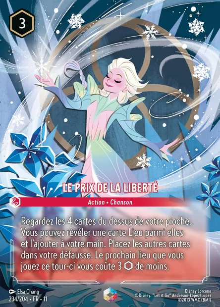 Le prix de la liberté, carte Disney Lorcana CH11-234 — extension Givresort