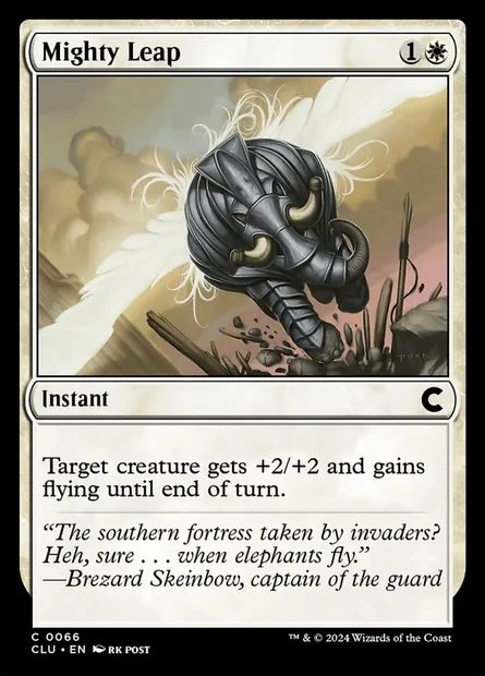 Mighty Leap, Magic card CLU 66 — Ravnica: Clue Edition set