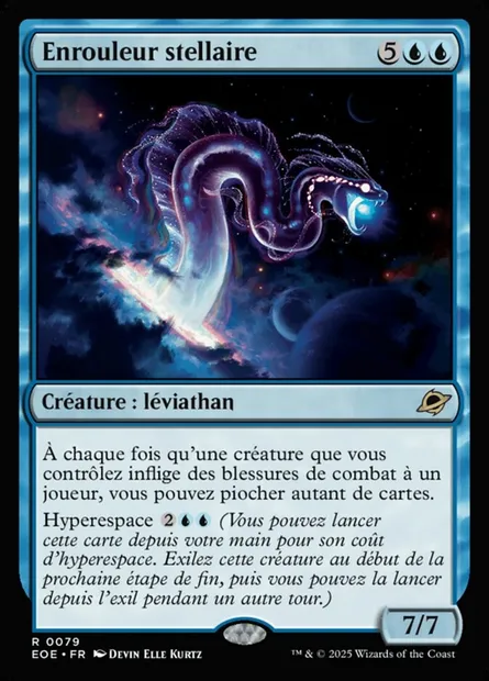 Enrouleur stellaire, carte Magic EOE 79 — extension Edge of Eternities