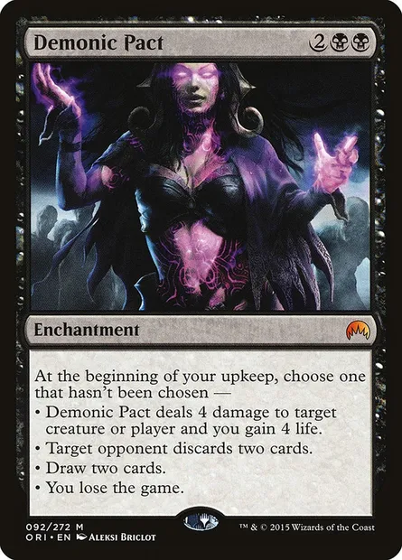 Demonic Pact, Magic card ORI 92 — Magic Origins set