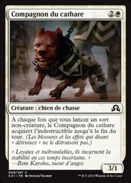 Compagnon du cathare, carte Magic SOI 9 — extension Ténèbres sur Innistrad