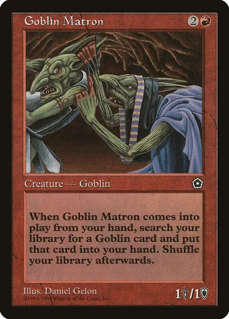 Goblin Matron, Magic card P02 100 — Portal Second Age set
