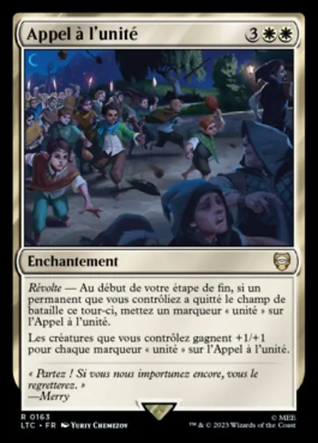 Appel à l'unité, carte Magic LTC 163 — extension Tales of Middle-earth Commander
