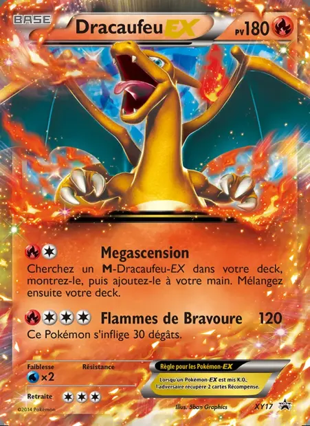 Dracaufeu EX, carte Pokémon XY 17 — extension Promo XY