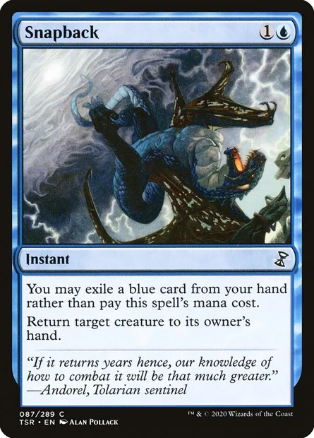 Snapback, Magic card TSR 87 — Time Spiral Remastered set