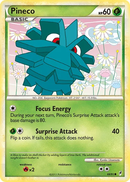 Pineco, Pokémon card CL 68 — Call of Legends set