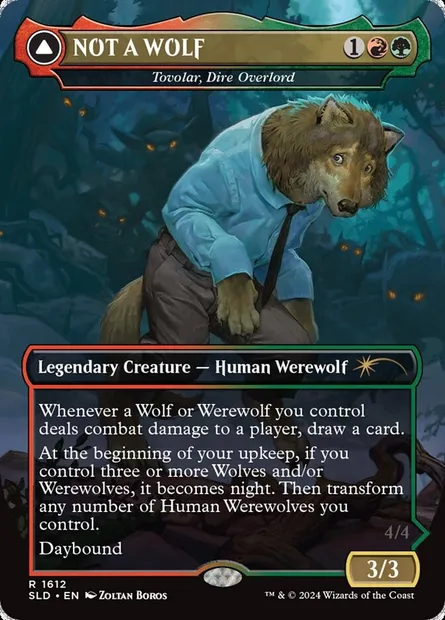 Tovolar, Dire Overlord // Tovolar, the Midnight Scourge, Magic card SLD 1612 — Secret Lair Drop set