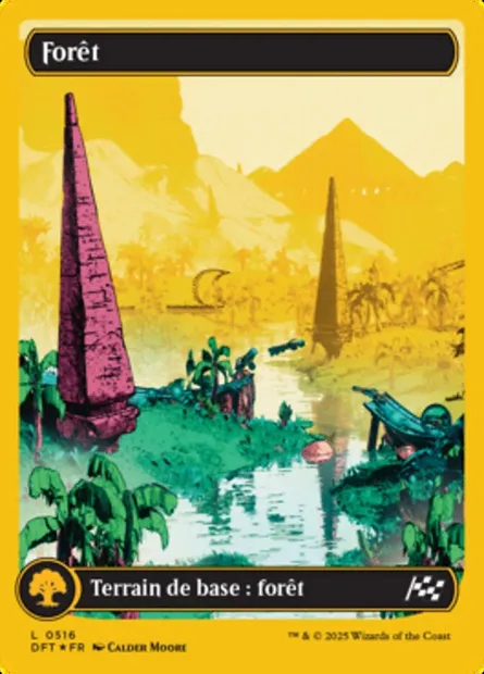 Forêt, carte Magic DFT 516 — extension Aetherdrift