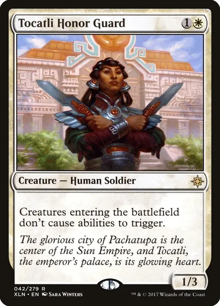 Tocatli Honor Guard, Magic card XLN 42 — Ixalan set