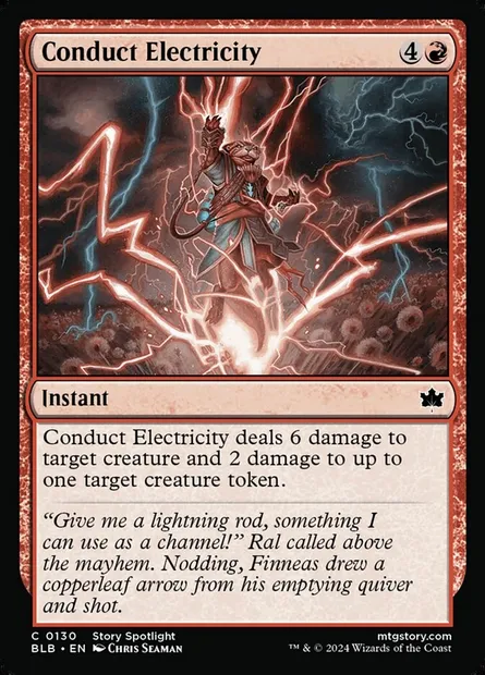 Conduct Electricity, Magic card BLB 130 — Bloomburrow set