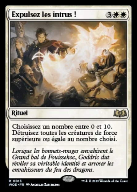 Expulsez les intrus !, carte Magic WOE 13 — extension Wilds of Eldraine