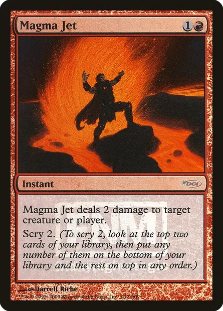 Magma Jet, Magic card F09 1 — Friday Night Magic 2009 set