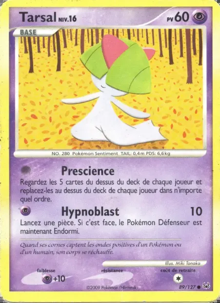 Tarsal, carte Pokémon PL 89 — extension Platine