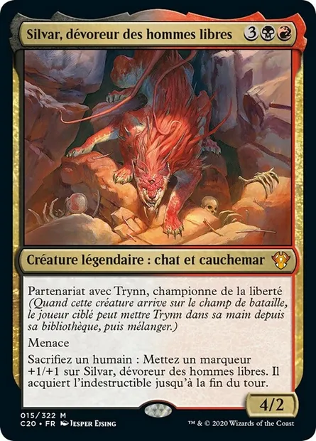 Silvar, dévoreur des hommes libres, carte Magic C20 15 — extension Commander 2020