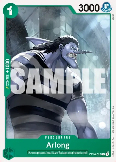 Arlong, carte One Piece OP16-023 — extension L'HEURE DE LA BATAILLE DÉCISIVE