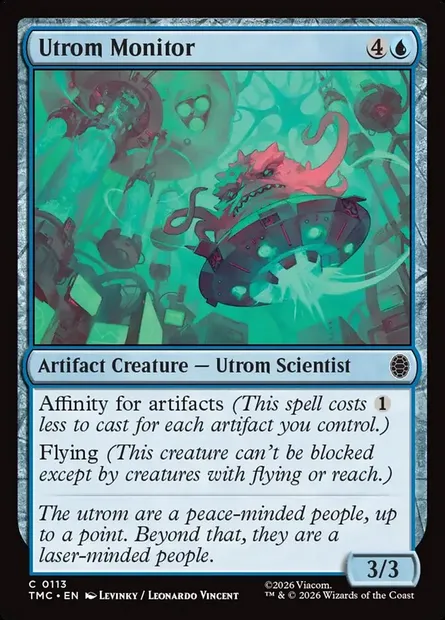 Utrom Monitor, carte Magic TMC 113 — extension Teenage Mutant Ninja Turtles Eternal