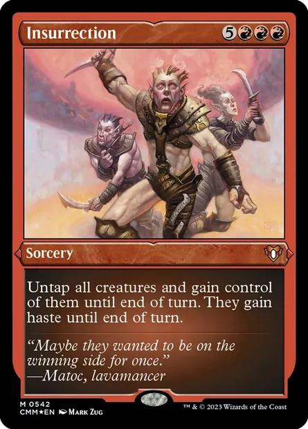 Insurrection, Magic card CMM 542 — Commander Masters set