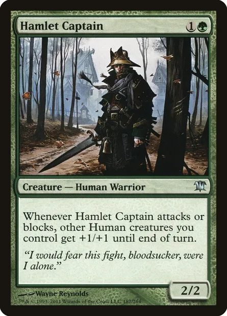Hamlet Captain, Magic card ISD 187 — Innistrad set