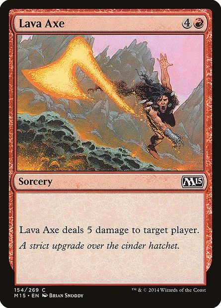 Lava Axe, Magic card M15 154 — Magic 2015 set