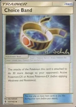 Choice Band, Pokémon card WCD18 121-4 — World Championship Decks 2018 set
