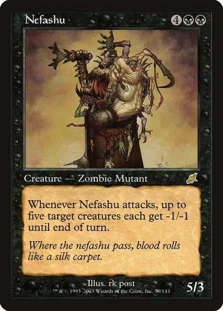 Nefashu, Magic card SCG 70 — Scourge set