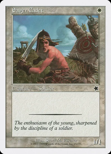 Eager Cadet, Magic card S99 15 — Starter 1999 set