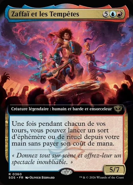 Zaffaï et les Tempêtes, carte Magic SOS 360 — extension Secrets of Strixhaven