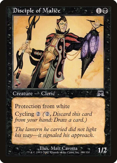 Disciple of Malice, Magic card ONS 139 — Onslaught set