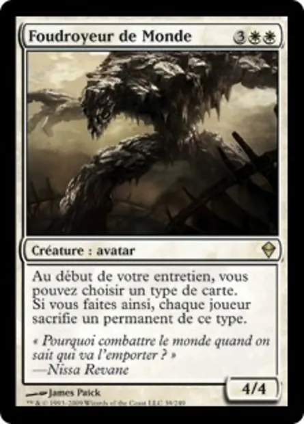 Foudroyeur de Monde, carte Magic ZEN 39 — extension Zendikar