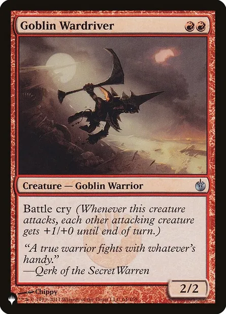 Goblin Wardriver, Magic card PLST MBS-64 — The List set
