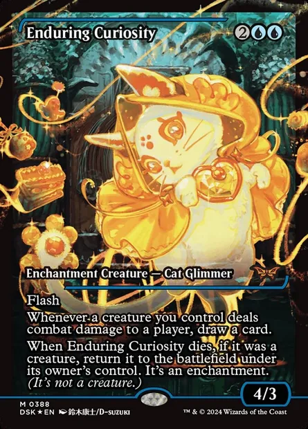 Enduring Curiosity, Magic card DSK 388 — Duskmourn: House of Horror set