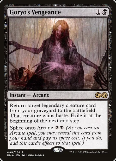 Vengeance selon Goryo, carte Magic UMA 99 — extension Ultimate Masters