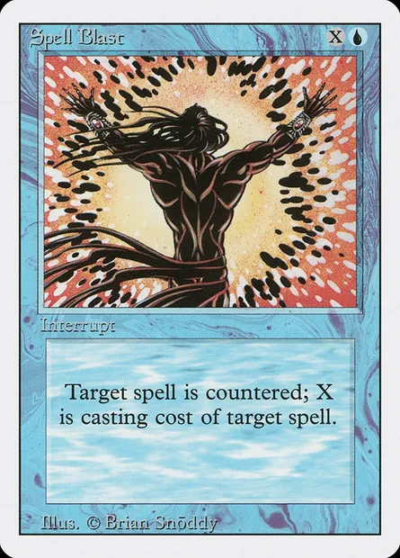 Spell Blast, Magic card 3ED 82 — Revised Edition set