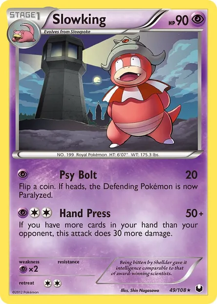 Slowking, Pokémon card DEX 49 — Dark Explorers set