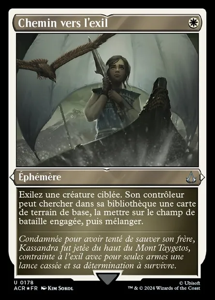 Chemin vers l'exil, carte Magic ACR 178 — extension Assassin's Creed