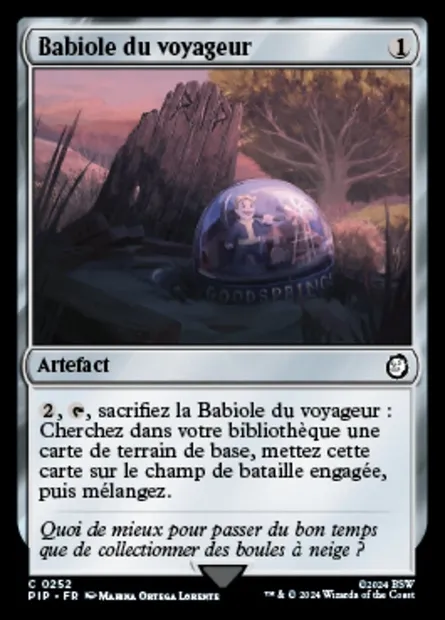Babiole du voyageur, carte Magic PIP 252 — extension Fallout