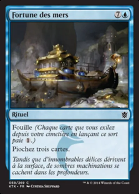 Fortune des mers, carte Magic KTK 59 — extension Les Khans de Tarkir