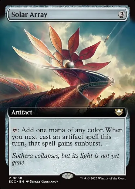 Solar Array, Magic card EOC 38 — Edge of Eternities Commander set
