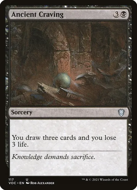 Ancient Craving, Magic card VOC 117 — Crimson Vow Commander set
