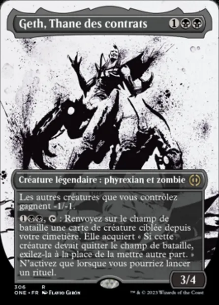 Geth, Thane des contrats, carte Magic ONE 306 — extension Tous Phyrexians