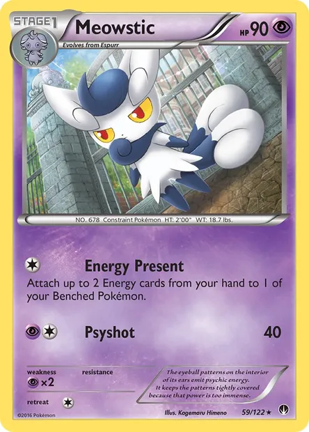 Meowstic, Pokémon card BKP 59 — BREAKpoint set