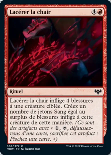 Lacérer la chair, carte Magic VOW 166 — extension Innistrad : noce écarlate