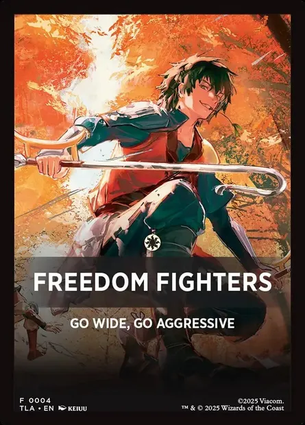 Freedom Fighters, Magic card JTLA 4 — Avatar: The Last Airbender Jumpstart Front Cards set