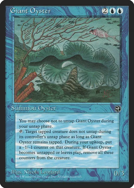 Giant Oyster, Magic card HML 28 — Homelands set