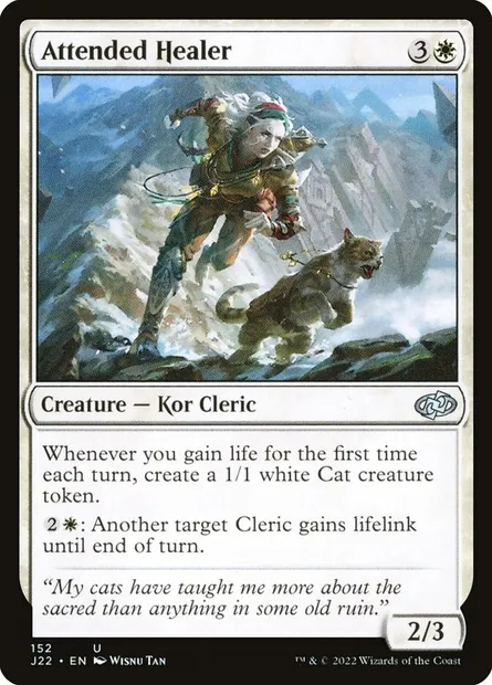 Attended Healer, Magic card J22 152 — Jumpstart 2022 set