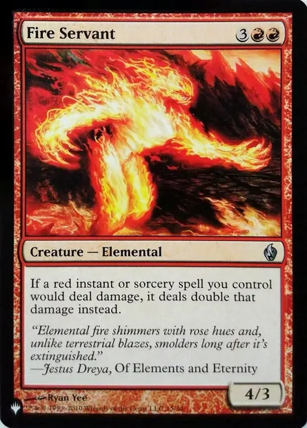 Fire Servant, Magic card PLST PD2-15 — The List set