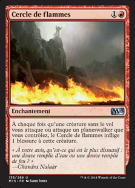 Cercle de flammes, carte Magic M15 135 — extension Magic 2015