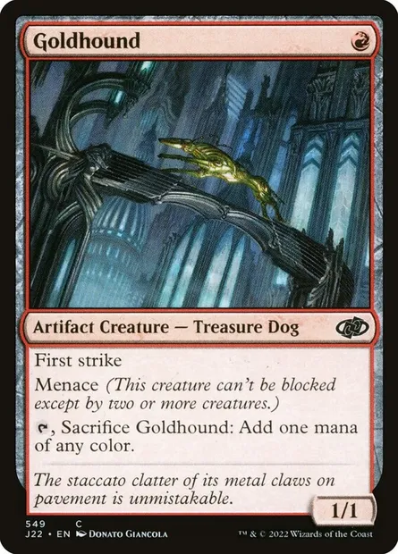 Goldhound, Magic card J22 549 — Jumpstart 2022 set