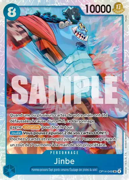 Jinbe, carte One Piece OP14-049 — extension LES SEPT DE LA MER D'AZUR
